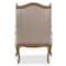 Baxton Studio Oreille White Wash Distressed Two-tone Beige Upholstered Armchair 121-6652 - alternate 3